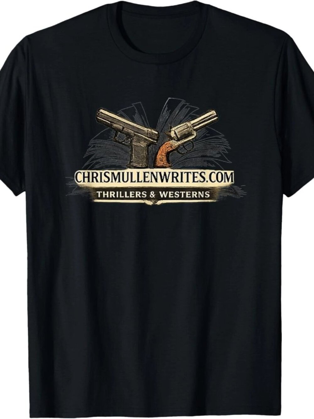 Guns with Book T-Shirt 247